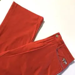 efficace homme ワンポイント ゴルフパンツ オレンジ 1 メンズ