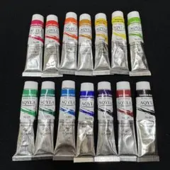 クサカベ AQYLA 水性アルキド樹脂絵の具 6号 14色セット