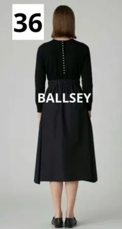 24SS 未使用タグ付✨Ballsey フレンチスリーブティアードワンピース