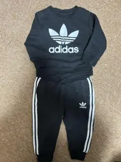 adidas ブラック トレーナー・パンツセット