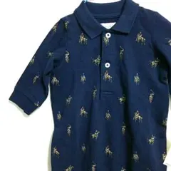 Ralph Lauren ラルフローレン ベビー ネイビー ロンパース