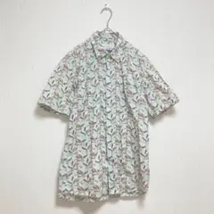 【グリーンレーベル リラクシング】半袖シャツトップス メンズ Mコットン100%