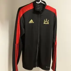 adidas トレーニングウェア上下セット 黒赤　サラー