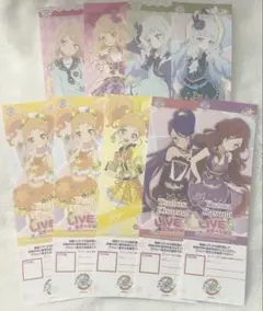 未使用】アイカツ アニONカフェ リクエストチケット 5枚 アイカツ