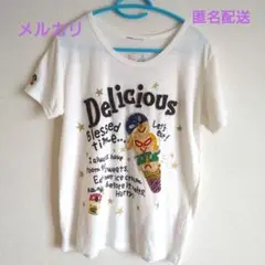 rough ラフ　Rマン アイスクリーム柄　Tシャツ