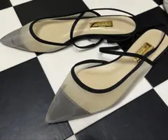 【GRISE Le Talon 】ポインテッドコンビストラップスリングバック24のサムネイル