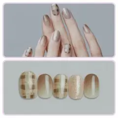 オホーラ　COZYMATE　セミキュアジェルネイルシール　ジェルネイル チェック