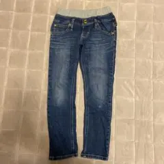 試着のみ※Lee ストレッチデニムパンツ インディゴ 130センチ①