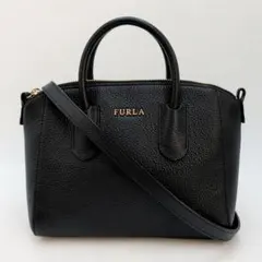 FURLA フルラ ショルダーバッグ テッサS クロスボディ 本革 ブラック