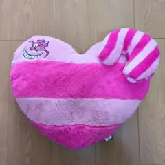 チェシャ猫 ハート型クッション