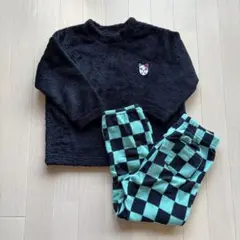 UNIQLO フリースパジャマセット　鬼滅の刃コラボ　キッズ120
