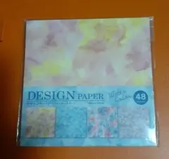 ◆ウォーターカラー　48枚◆ デザインペーパー セリア