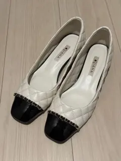 お値下げ✨DIANA キルティング ローヒール パンプス