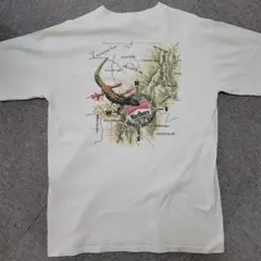 90s 陽陰 イルカ グラフィック Tシャツ ホワイト - メルカリ