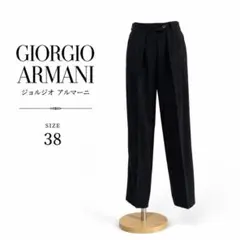 美品】ジョルジオアルマーニ ゴルフ テーパードパンツ スラックス 紺色