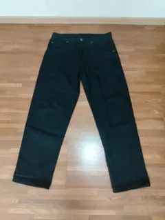 プリズンブルース紙パッチデニムペインタージーンズ黒正規品美品W34L32