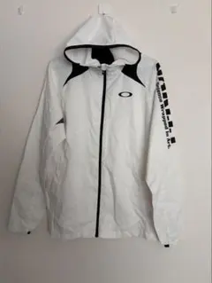 1回使用のみ Oakley オークリー フード付きジャケット ホワイト　ゴルフ