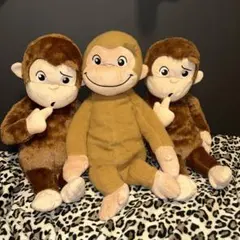 おさるのジョージぬいぐるみ セット30~50cm