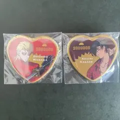 【ちにゃろう様専用】ヒューマンバグ大学 天城戦争 和中 永瀬 ハート缶バッジ