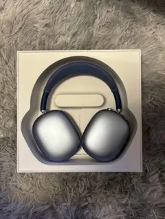 Air Pods Max ブルー lightning 美品 AirPods Max - ブルー - Apple（日本）
