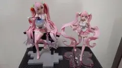 桜ミク　フィギュア 2体セット