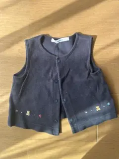 familiar ベビーベスト 70サイズ ダークグレー