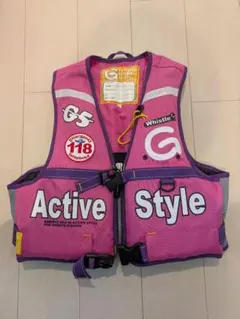 上州屋 子供用フローティングベスト ライフジャケット Lサイズ ピンク