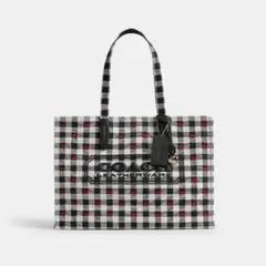 coach ギンガム トートバッグ