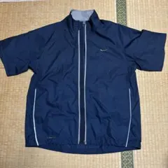 Nike Clima-Fit ネイビー ロング兼ショートスリーブジャケット M