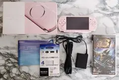 PSP-3000 ブロッサムピンク本体(箱付き)&MHP3セット