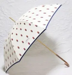 新品タグ付き【ポロラルフローレン】ポロベア総柄 長傘 雨傘 白