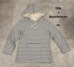 TEN for RonHerman ボーダー パーカー プルオーバーのサムネイル
