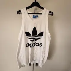 adidas originals ホワイト タンクトップ