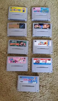 スーパーファミコン ゲームソフトセット　9本