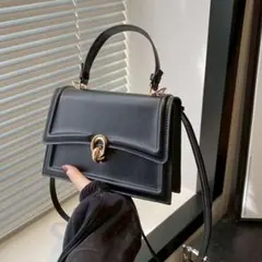 ハンドバッグ ショルダーバッグ 黒 2way 卒業式　入学式 カバン 高見え