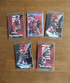 バレーボール男子日本代表選手 メタリックカード 5枚 セット まとめ売り