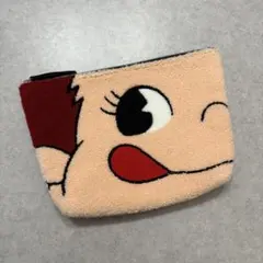 【新品未使用】ペコちゃん サガラ刺繍ポーチ