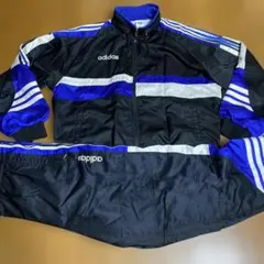 希少90s デサント アディダス ナイロントラックジャケット 上下セットアップ