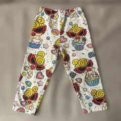 ヒスミニ♡総柄 デザート カップケーキ パンツ 90