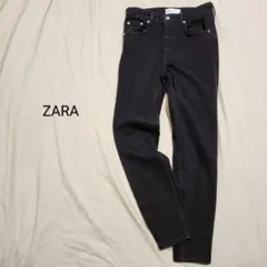 ZARA ザラ ハイウエスト ストレッチスキニーブラックデニムパンツ