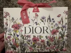 Dior 花柄ショップ袋 ピンクリボン