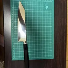 包丁 切付牛刀 ハ寸 鏡面仕上げ 三枚打 両刃 切味抜群 箱付 未使用品