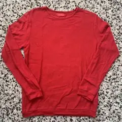 ZARA MAN 赤 長袖カットソー M