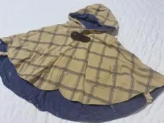 リバーシブル　授乳ケープ　ベビー　ポンチョ　3way 新生児〜2歳頃