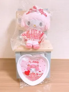サンリオ マイメロディ マイスウィートピアノ 当りくじ ぬいぐるみ プレート