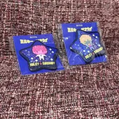 銀河特急ミルキー☆サブウェイ 星形ドット缶バッジ 2種セット
