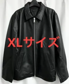 希少XL◎美品 ★ MMMM 羊革 ラムレザー シングルライダースジャケット 黒