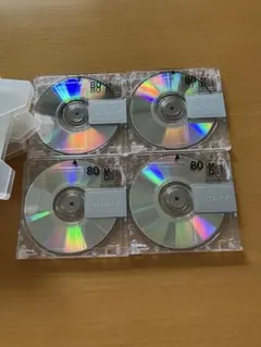 SONY初期化済み MD 80分 ミニディスク 4枚セット　ケース付き