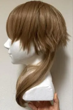 ファッションウィッグ　ブラウン　ウルフカット