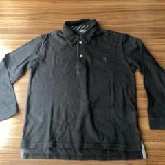 コムサイズム　黒の襟付きカットソー　120